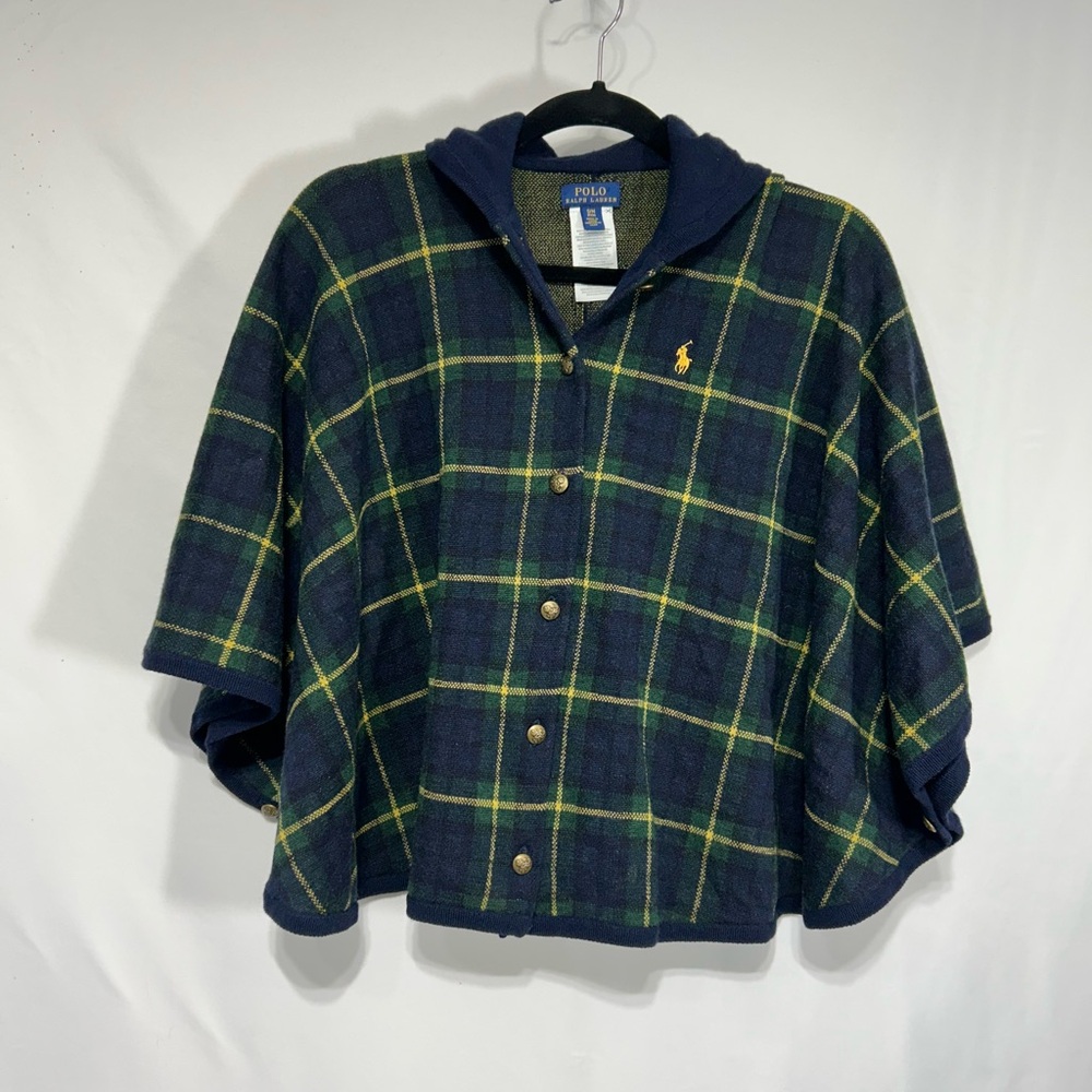 Polo Ralph Lauren Plaid Hooded Poncho